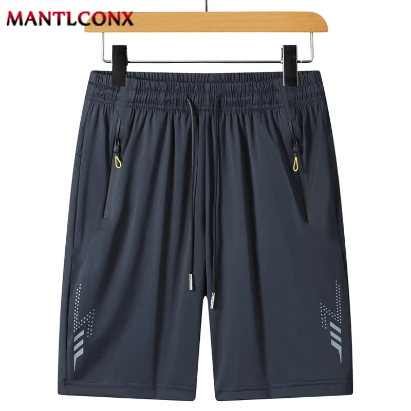 New Quick Dry Jogging Fitness Shorts Men Summer Sports Running Shorts Lightweight Bottoms Thin Breathable Beach Short Pants Male