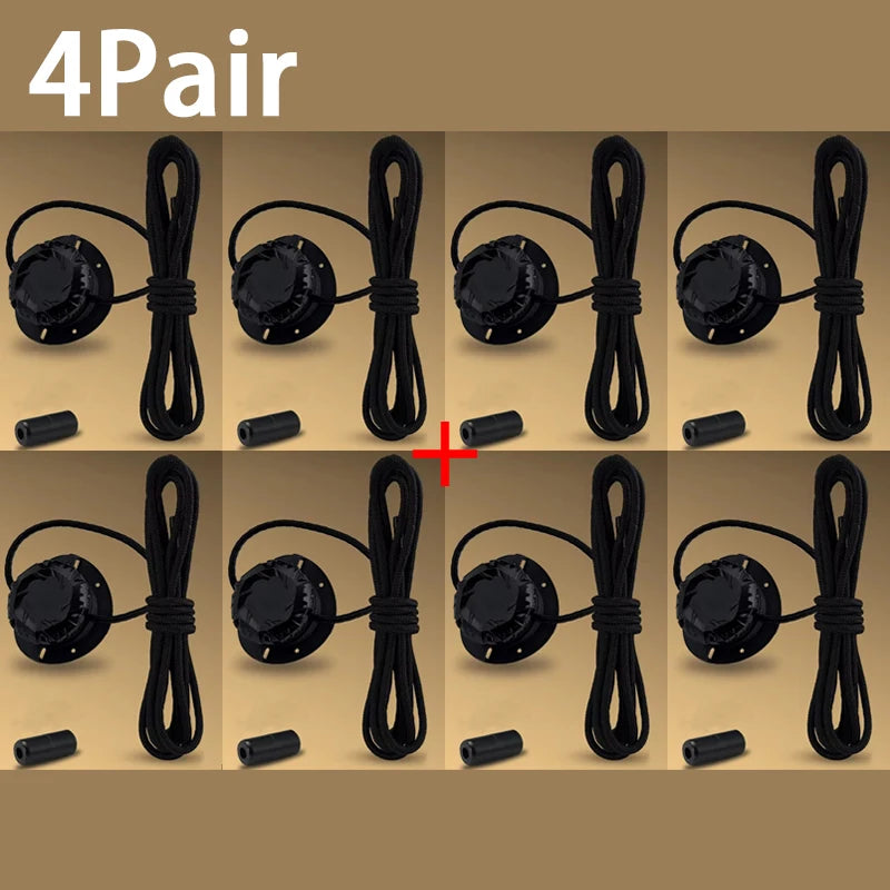 Fashion Swivel Buckle Laces Automatic Shoelace Without ties Kids Adult Sneakers No Tie Shoe laces Shoe accessories 1Pair/2Pair