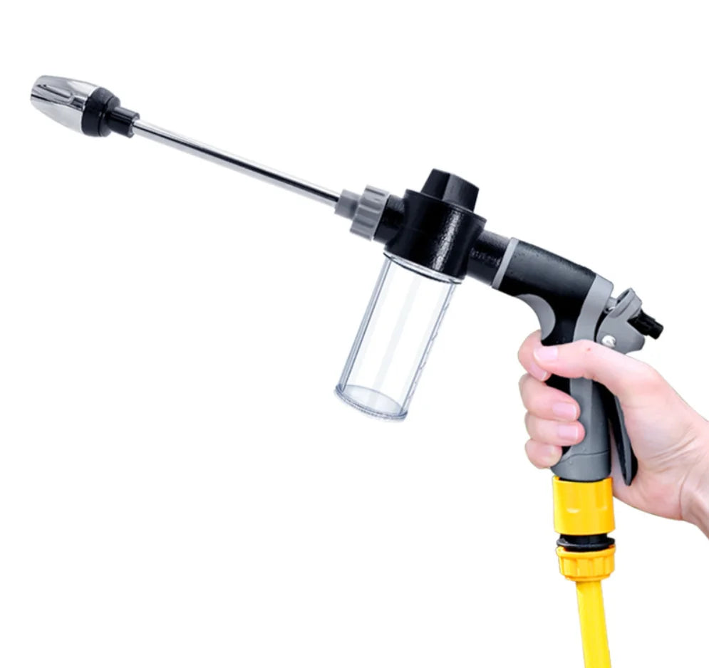 HTMCK Garden Hose Water Sprayer Nozzle Multifunctional High Pressure Water Gun for Vehicle Washing, Patio and Plant Watering Use