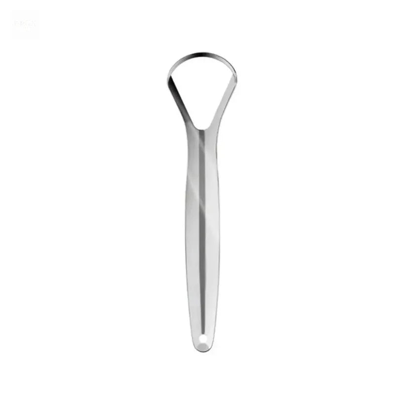 1Pcs Single Layer Stainless Steel Portable Tongue Scraper Reusable Oral Care Brush for Fresher Breath