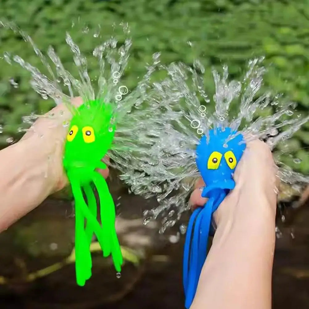 Baby Bath Toys Sponge Water Absorbing Octopus Squeezing Stress Relief Toys Summer Swimming Play Water Bath Toy for Children