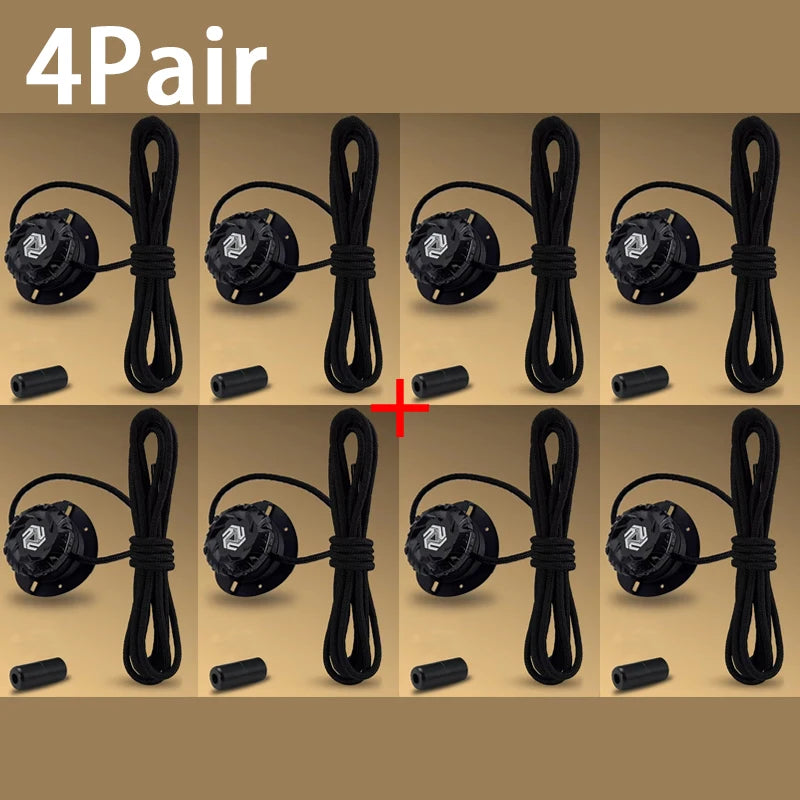 Fashion Swivel Buckle Laces Automatic Shoelace Without ties Kids Adult Sneakers No Tie Shoe laces Shoe accessories 1Pair/2Pair