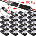 20/50/100 Pack of H2 2-Pin Pluggable Wire Connectors, Nylon Insulated Copper Quick-Connect Terminal Blocks, Suitable for Low-Voltage Cables, No Power Mode Required, No Electronic Components