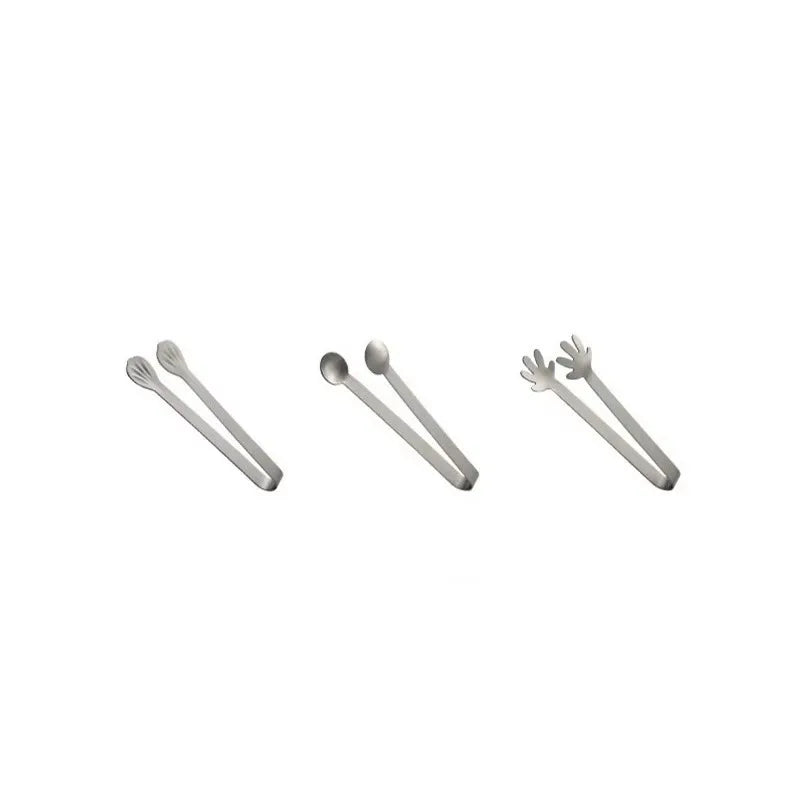 Stainless Steel BBQ Tongs Set Anti-slip Grip Kitchen Tools for Steak Bread Food Cooking Small Accessories